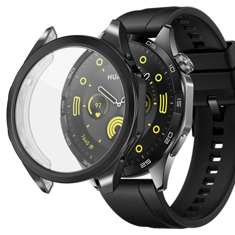 Huawei Watch GT 4 46mm Watch Case Flexible Scratch-resistant Electroplating Protector Cover