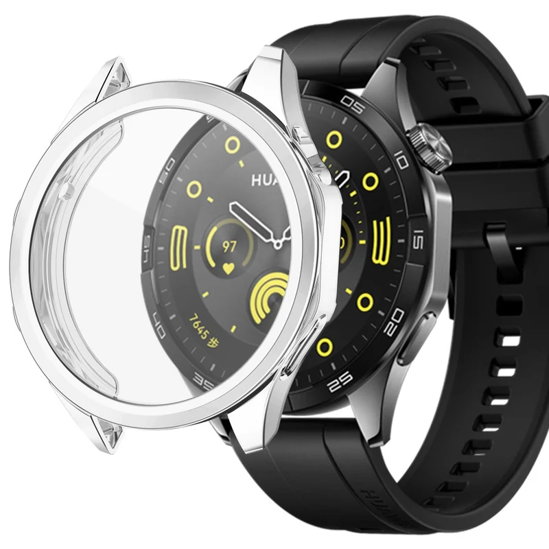 Huawei Watch GT 4 46mm Watch Case Flexible Scratch-resistant Electroplating Protector Cover