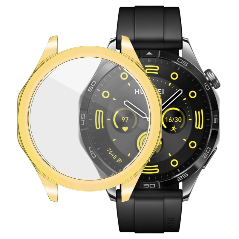 Huawei Watch GT 4 46mm Watch Case Flexible Scratch-resistant Electroplating Protector Cover