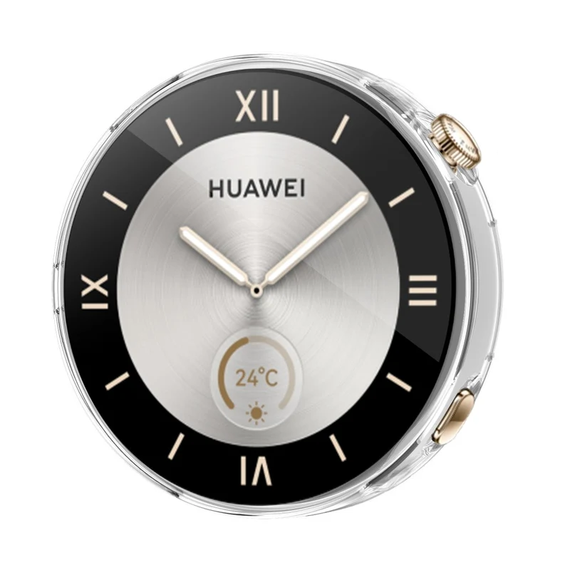 Huawei Watch GT 4 41mm Watch Case Full Coverage Flexible Protective Cover - Transparent White