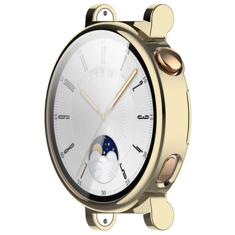 Huawei Watch GT 4 41mm Flexible Watch Case Full Protection Electroplating Watch Cover - Rose Gold