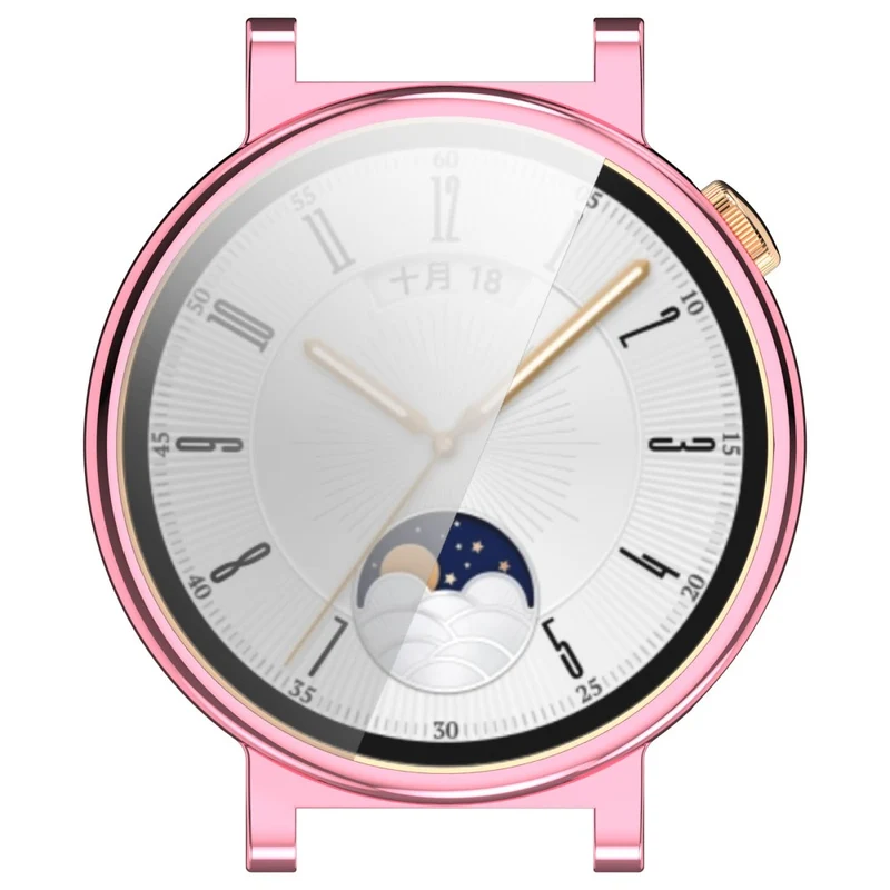Huawei Watch GT 4 41mm Flexible Watch Case Full Protection Electroplating Watch Cover - Rose Gold