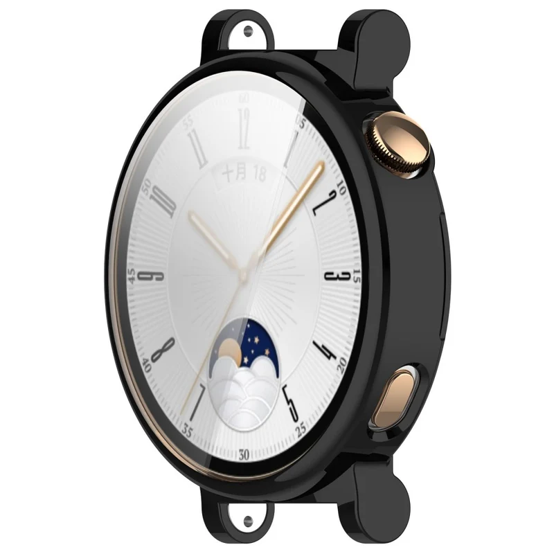Huawei Watch GT 4 41mm Flexible Watch Case Full Protection Electroplating Watch Cover - Rose Gold