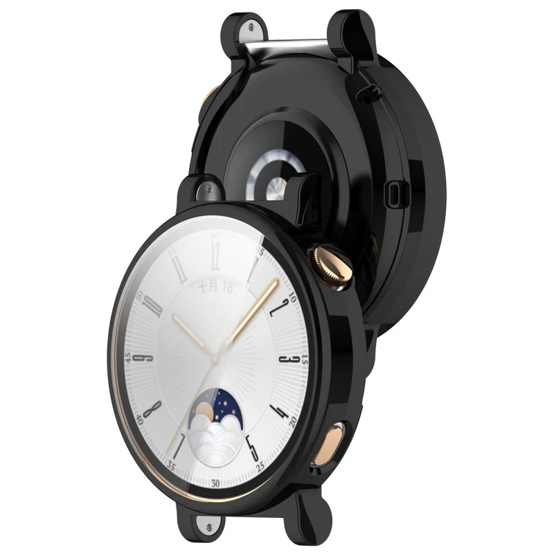 Huawei Watch GT 4 41mm Flexible Watch Case Full Protection Electroplating Watch Cover - Rose Gold