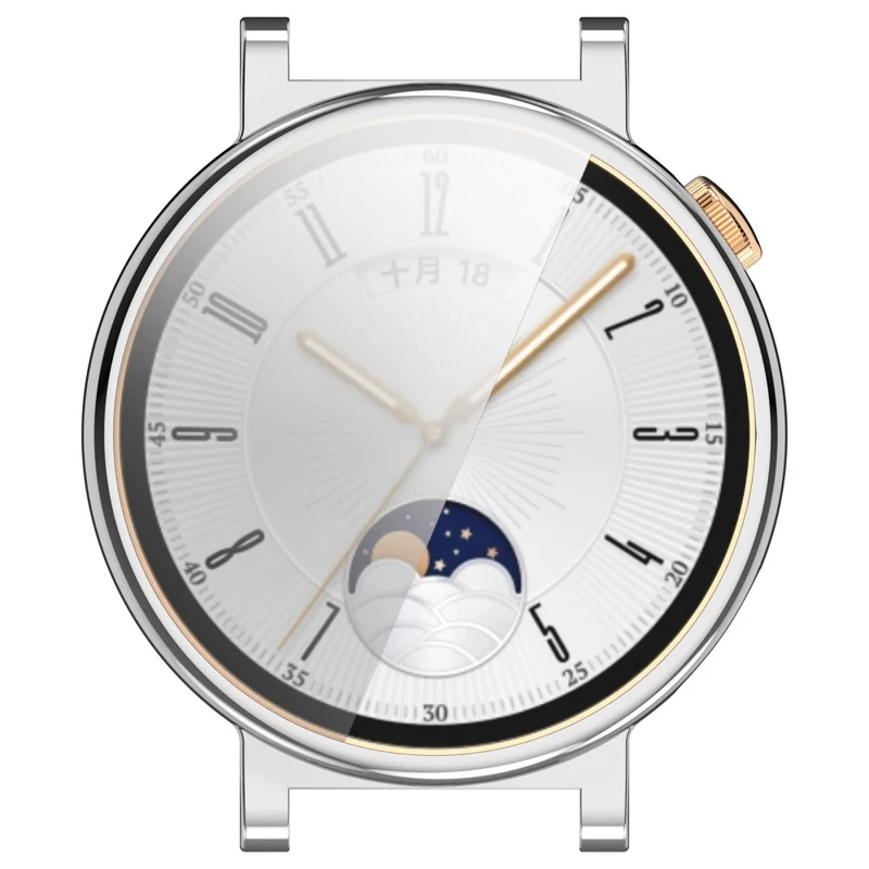 Huawei Watch GT 4 41mm Flexible Watch Case Full Protection Electroplating Watch Cover - Rose Gold