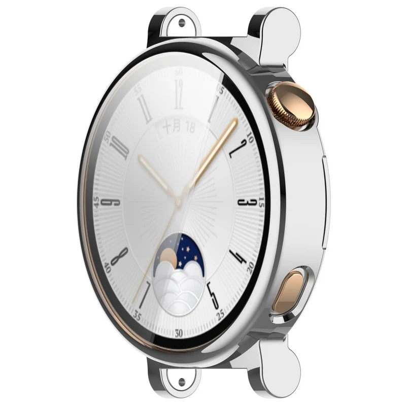Huawei Watch GT 4 41mm Flexible Watch Case Full Protection Electroplating Watch Cover - Rose Gold