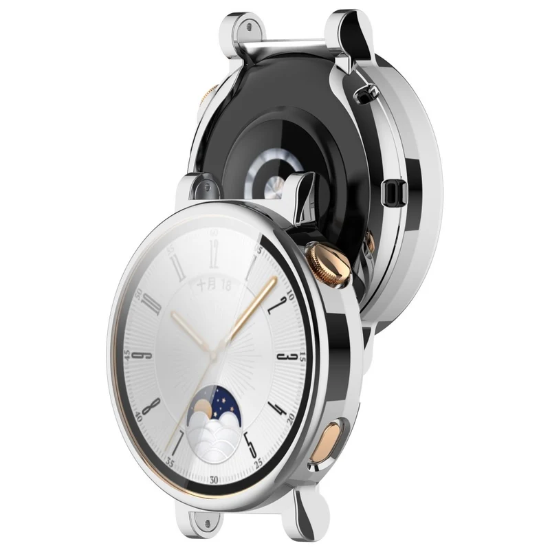 Huawei Watch GT 4 41mm Flexible Watch Case Full Protection Electroplating Watch Cover - Rose Gold