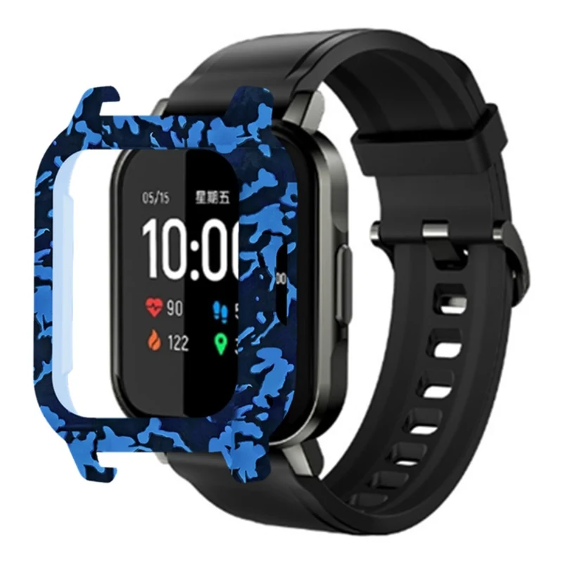 Haylou Solar LS02 Watch Protective Case Pattern Printed Slim-Fit Frame Cover - Leopard Print