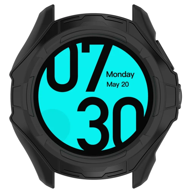 TicWatch Pro 5 Shockproof Flexible Watch Frame Case Half-Wrapped Smartwatch Protector