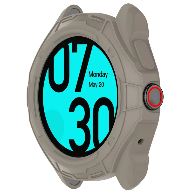 TicWatch Pro 5 Shockproof Flexible Watch Frame Case Half-Wrapped Smartwatch Protector