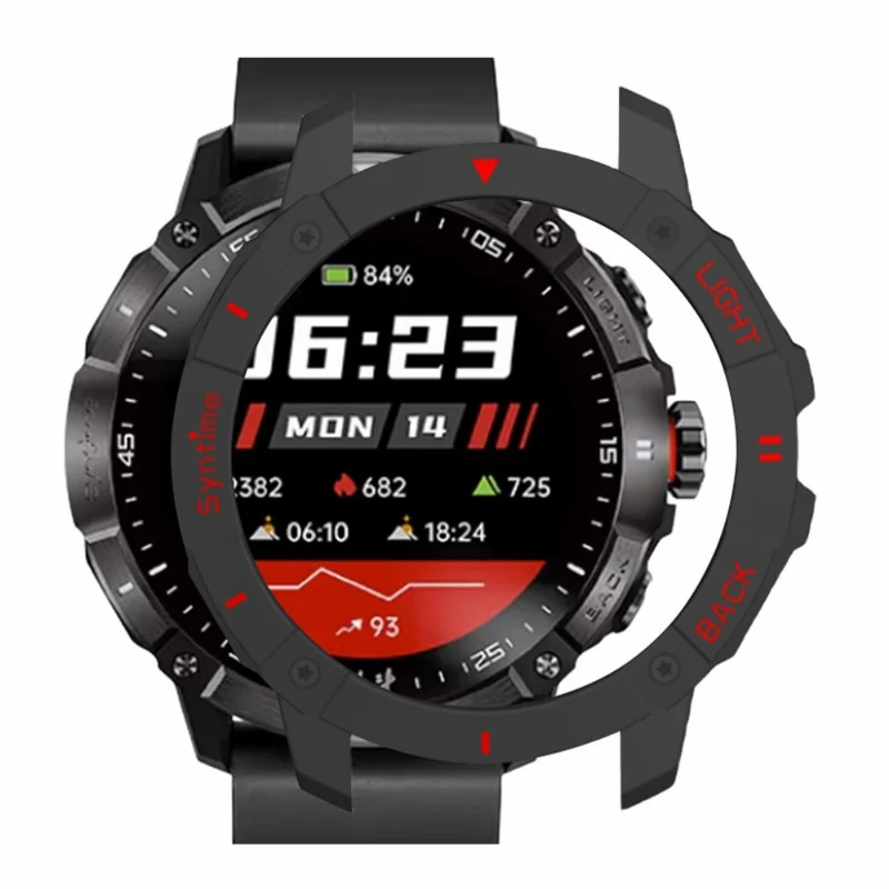 Syntime 2 / 2 Pro Hard Watch Case Hollowed-out scratch-resistant Frame Cover - Black+White