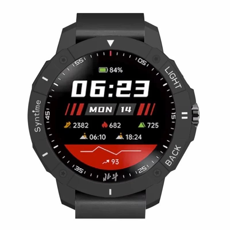 Syntime 2 / 2 Pro Hard Watch Case Hollowed-out scratch-resistant Frame Cover - Black+White