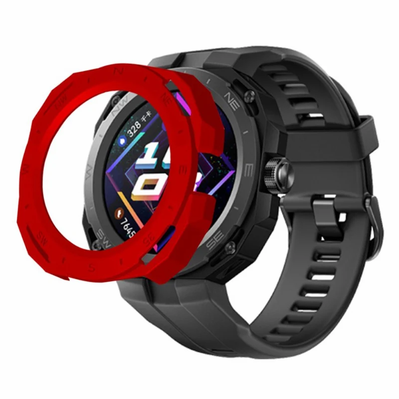 Huawei Watch GT Cyber Hard Watch Frame Hollow Protective Case Cover - Black+White