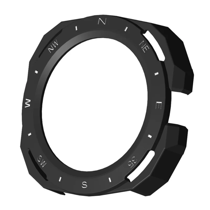Huawei Watch GT Cyber Hard Watch Frame Hollow Protective Case Cover - Black+White