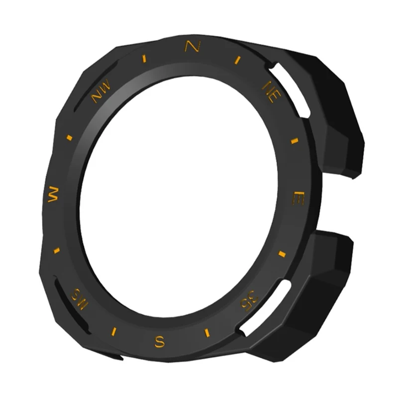 Huawei Watch GT Cyber Hard Watch Frame Hollow Protective Case Cover - Black+White