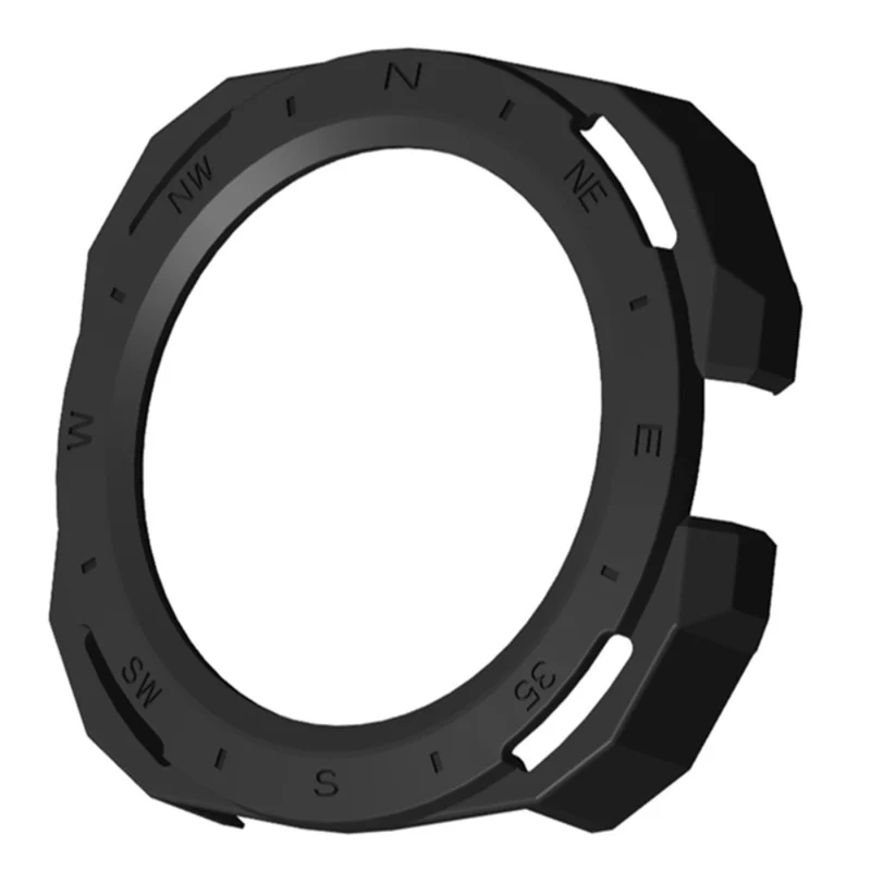 Huawei Watch GT Cyber Hard Watch Frame Hollow Protective Case Cover - Black+White