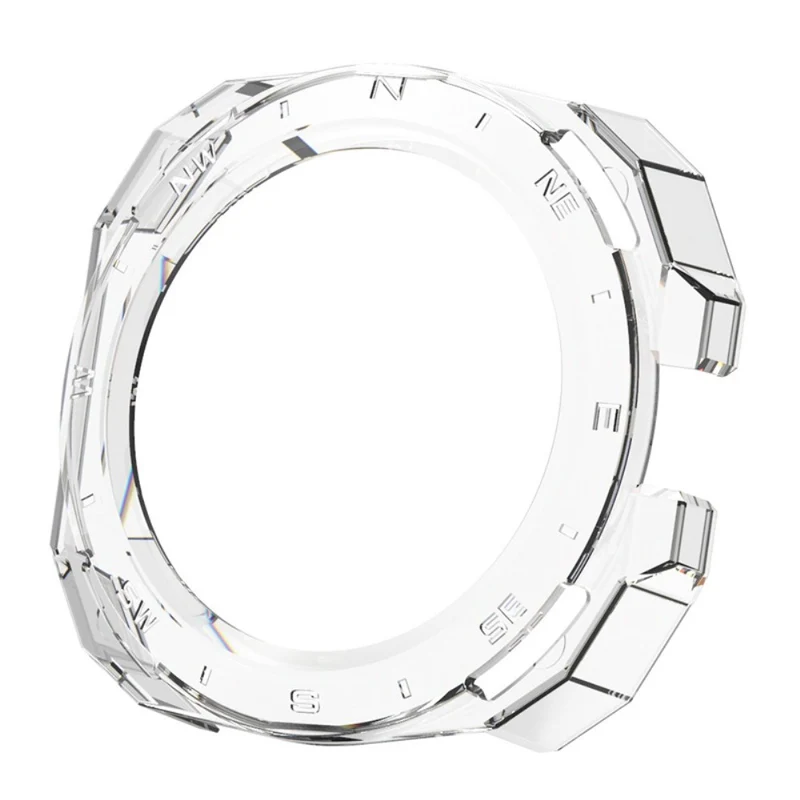 Huawei Watch GT Cyber Hard Watch Frame Hollow Protective Case Cover - Black+White