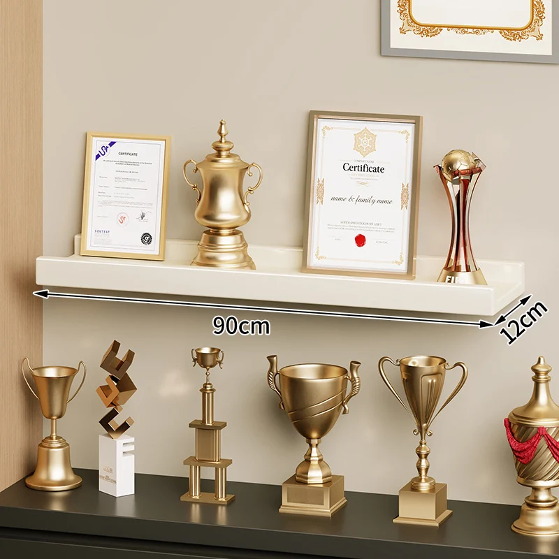 Wandmontierte Schwimmende Display-Regal Lackiertes Hochglanz-MDF