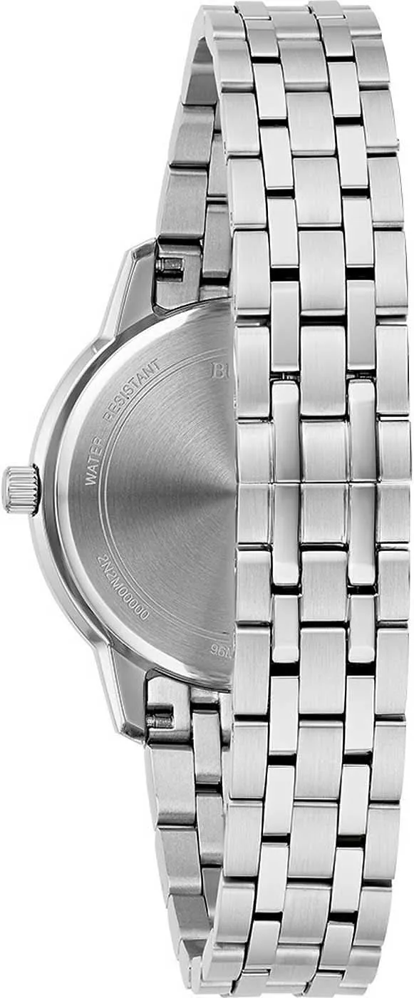 Bulova Sutton 96M165 Damenuhr • Gewölbtes Glas • Edelstahl