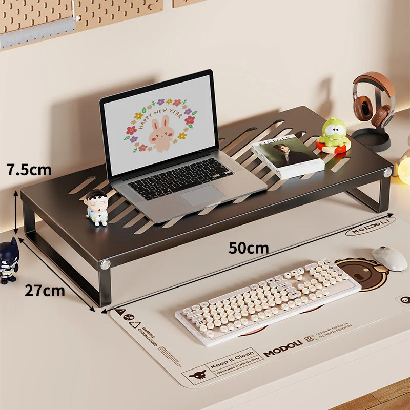 Ergonomischer belüfteter Metall-Laptop-Ständer mit Untertisch-Speicher