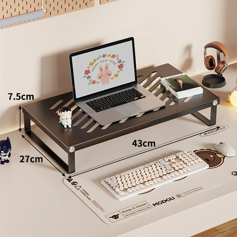 Ergonomischer belüfteter Metall-Laptop-Ständer mit Untertisch-Speicher