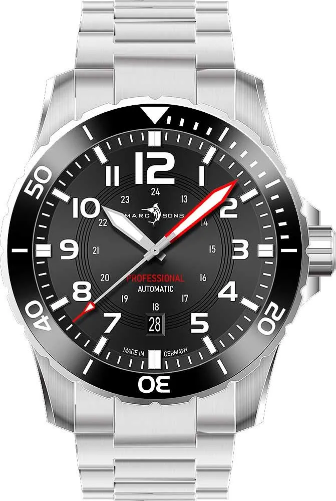 Marc and Sons Military Diver MSD-050-01-S Herrenuhr • 500m