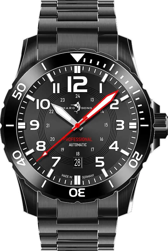 Marc and Sons Diver MSD-050-04-S Herrenuhr • 500m • Automatik