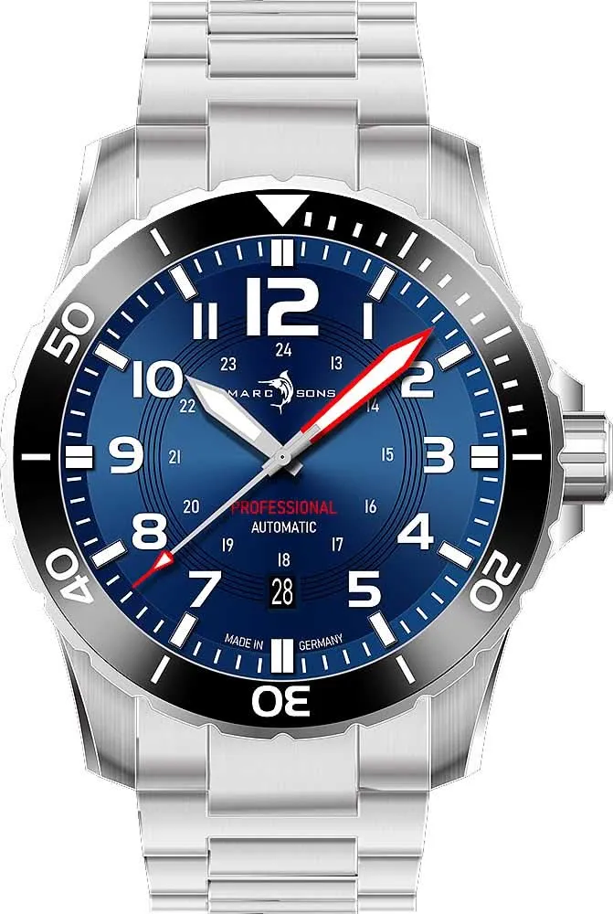 Marc and Sons Sport Professional MSD-050-02-S Herrenuhr • 300m wasserdicht • Sellita SW200