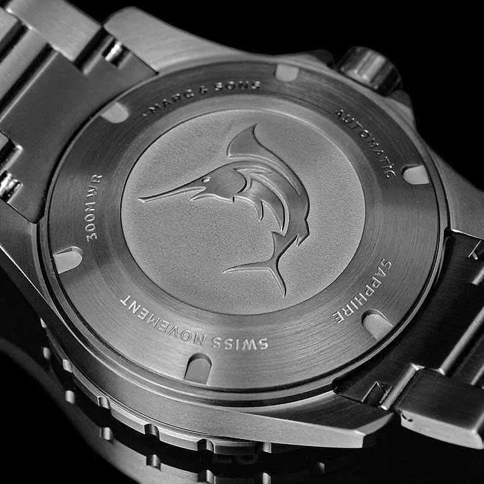 Marc and Sons Sport Professional MSD-050-02-S Herrenuhr • 300m wasserdicht • Sellita SW200
