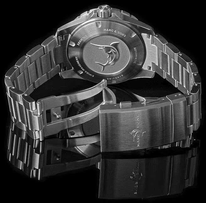 Marc and Sons Sport Professional MSD-050-02-S Herrenuhr • 300m wasserdicht • Sellita SW200