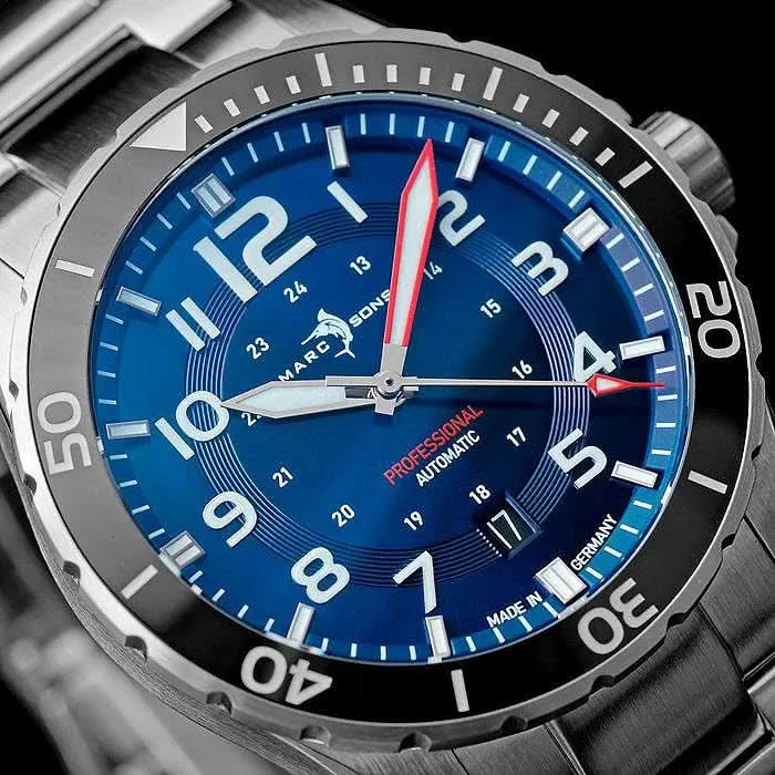 Marc and Sons Sport Professional MSD-050-02-S Herrenuhr • 300m wasserdicht • Sellita SW200