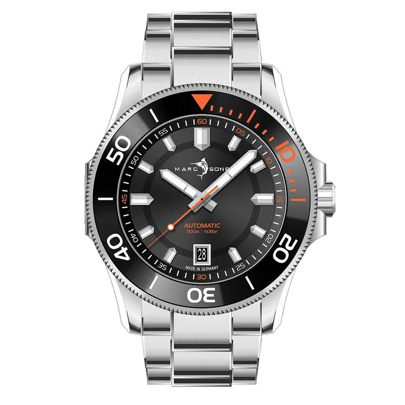 Marc and Sons Classic Diver MSD-051-03-S Herrenuhr • 500m • Sellita