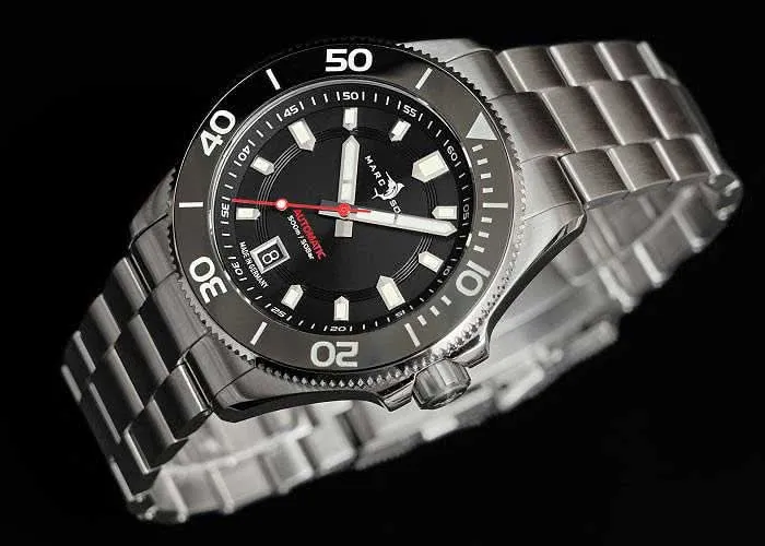 Marc and Sons Classic Diver MSD-051-01-S Herrenuhr • 500m wasserdicht • Sellita SW200