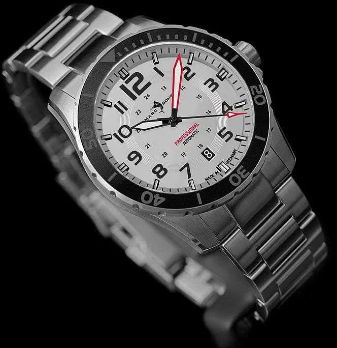 Marc & Sons Professional Diver MSD-050-08-S Herrenuhr • 300m • Keramiklünette