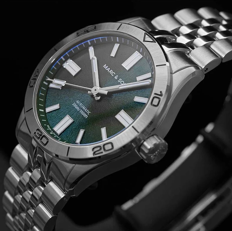 Marc and Sons Elegance MSD-048-3S Herrenuhr • Schweizer Automatik • Saphirglas
