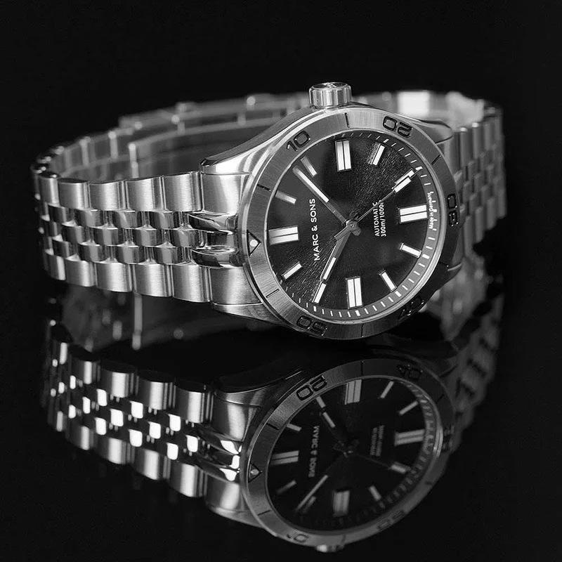 Marc and Sons Professional Diver MSD-048-1S Herrenuhr • 500m wasserdicht • Schweizer Automatikwerk