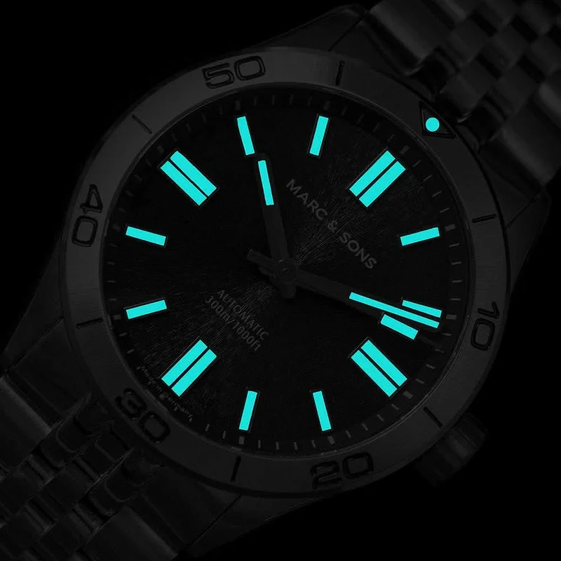 Marc and Sons Professional Diver MSD-048-1S Herrenuhr • 500m wasserdicht • Schweizer Automatikwerk