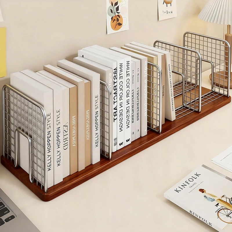 Mesh Wire Schreibtisch Buch Organizer Multi-Kompartiment Gitter Divider