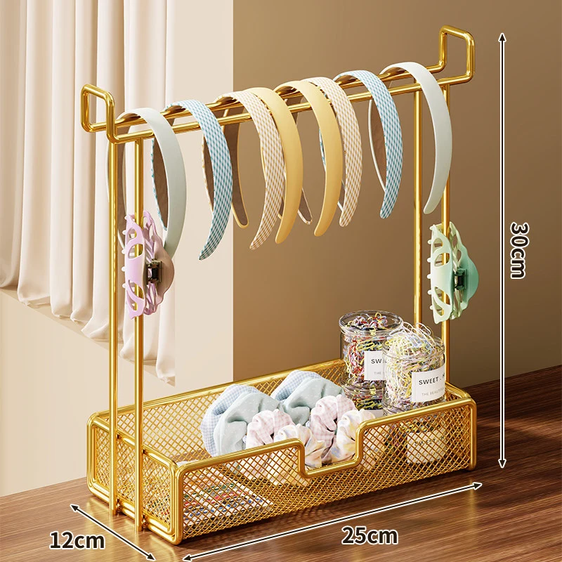 Haarband und Haarschmuck Organizer Ständer mit Mesh-Aufbewahrungsschale