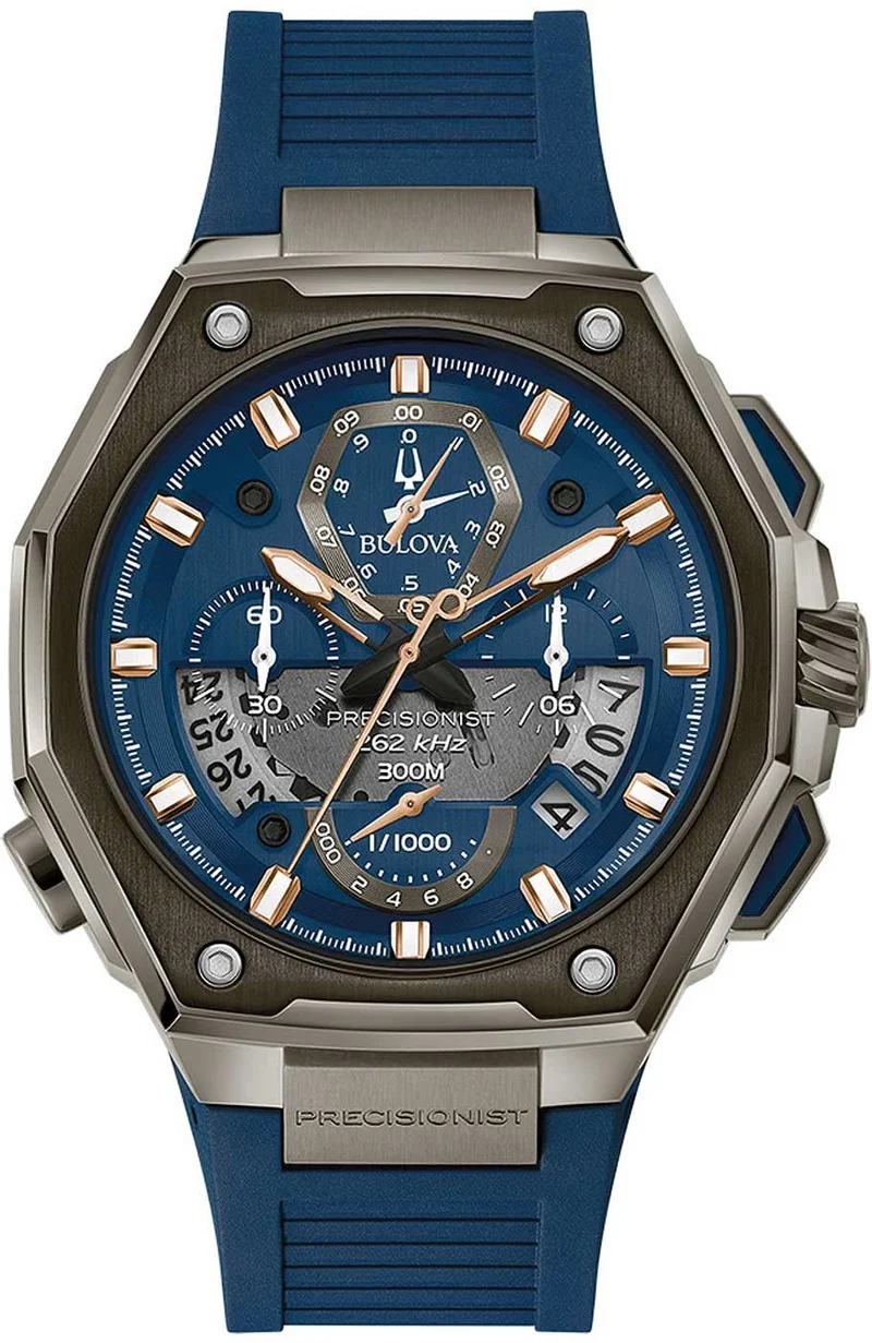 Bulova Precisionist 98B357 Herrenuhr • 262 kHz Quarz • 300m Wasserdicht