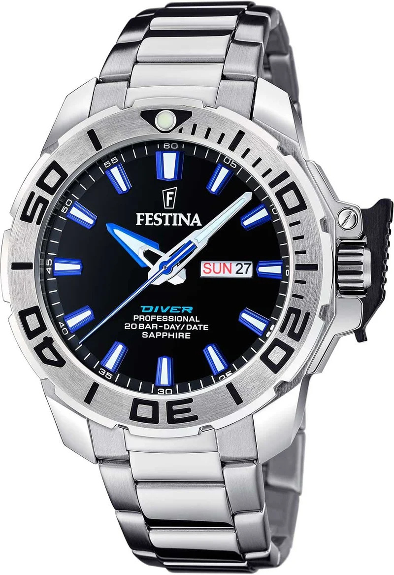 Festina Originals F20665/3 Herrenuhr • 20 ATM • Saphirglas