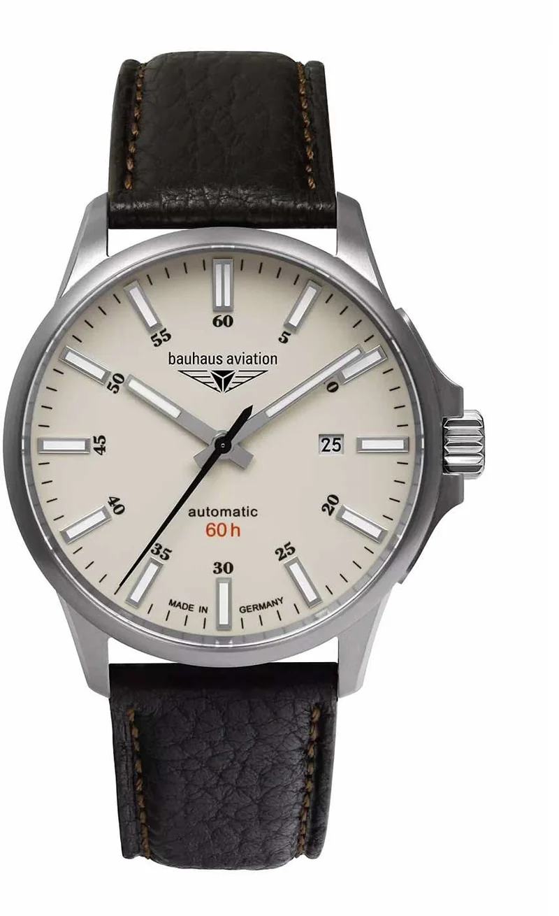 Bauhaus Aviation 2864-5 Herrenuhr • Titanium • Made in Germany