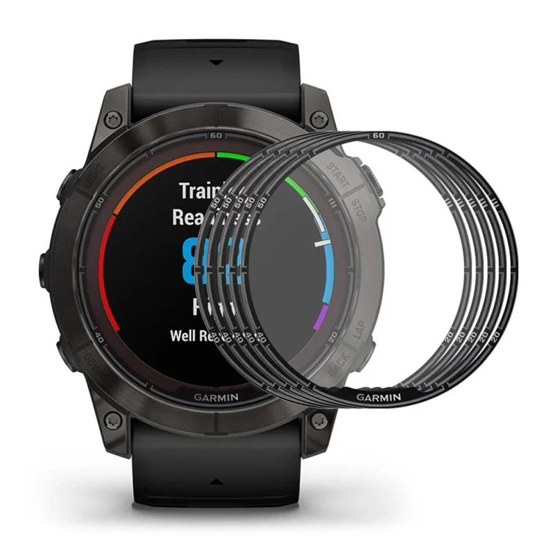 ENKAY HAT PRINCE 5Pcs Garmin Fenix 7X Pro Screen Protector 3D Curved Soft Bump Resistant Edge Smart Watch Film