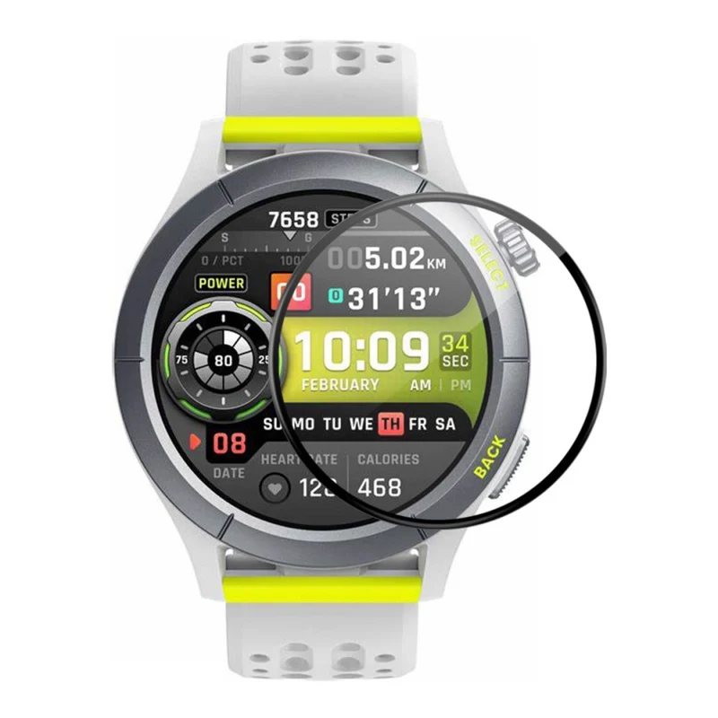 ENKAY HAT PRINCE 2Pcs Huami Amazfit Cheetah / Cheetah Pro Screen Protector Full Cover 3D Curved Soft Bump Resistant Edge and Film