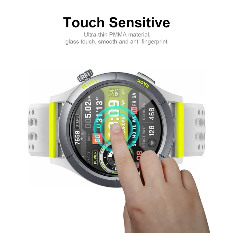 ENKAY HAT PRINCE 2Pcs Huami Amazfit Cheetah / Cheetah Pro Screen Protector Full Cover 3D Curved Soft Bump Resistant Edge and Film