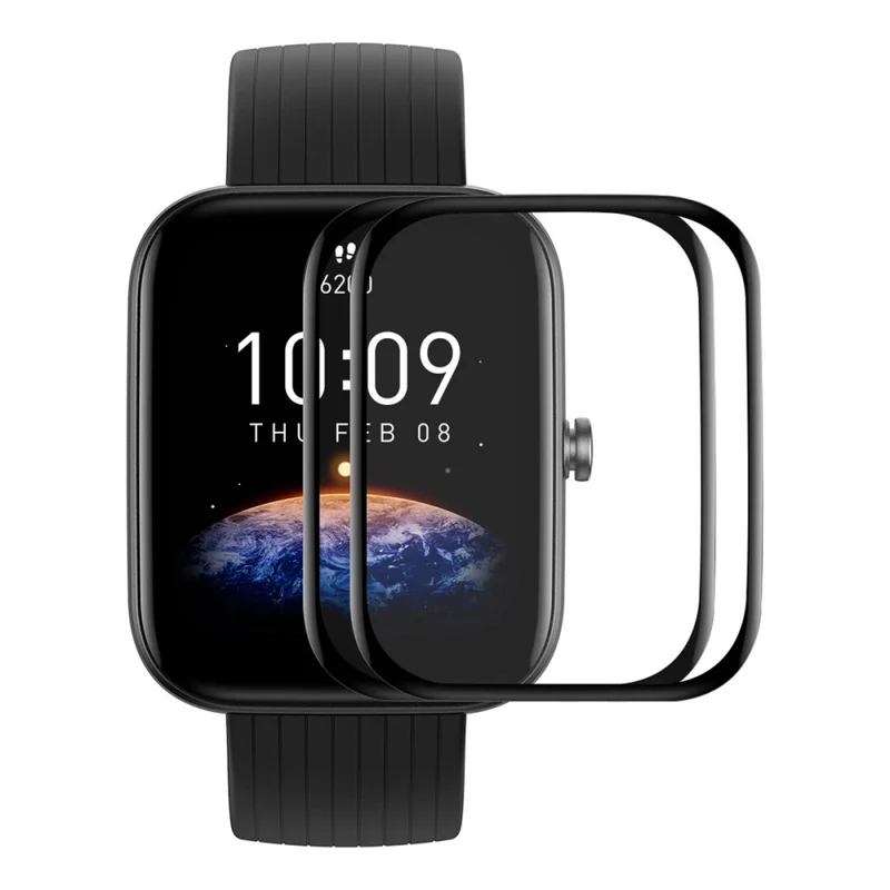 ENKAY HAT PRINCE 2Pcs Huami Amazfit Bip 5 / Bip 5 Pro Screen Protector Full Cover 3D Curved Soft Bump Resistant Edge and Scratchproof Film