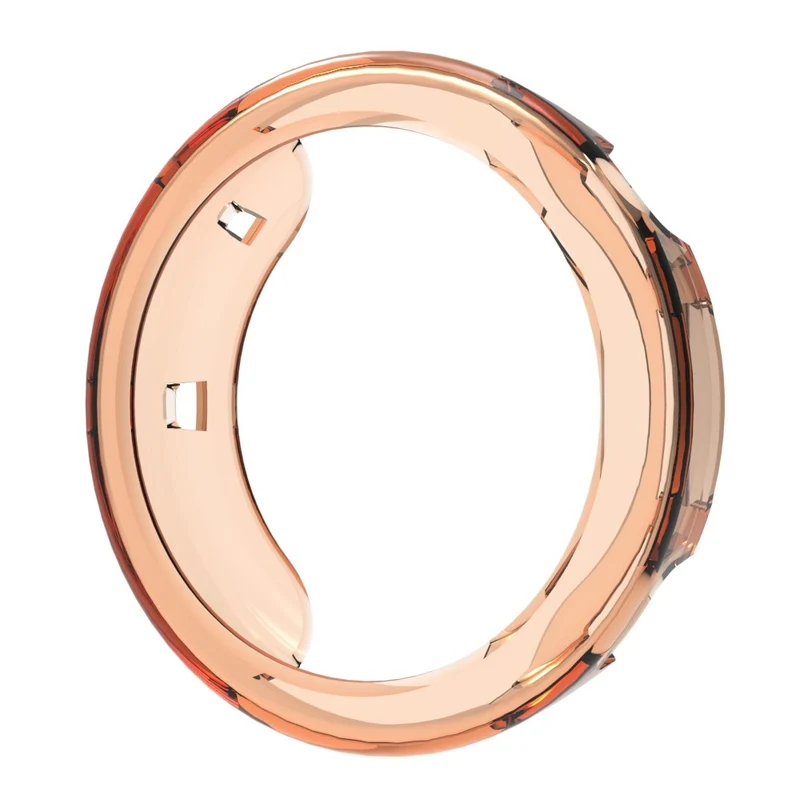 Huawei Watch GT 4 41mm Watch Case Hollow Out Flexible Protective Frame - Transparent Orange