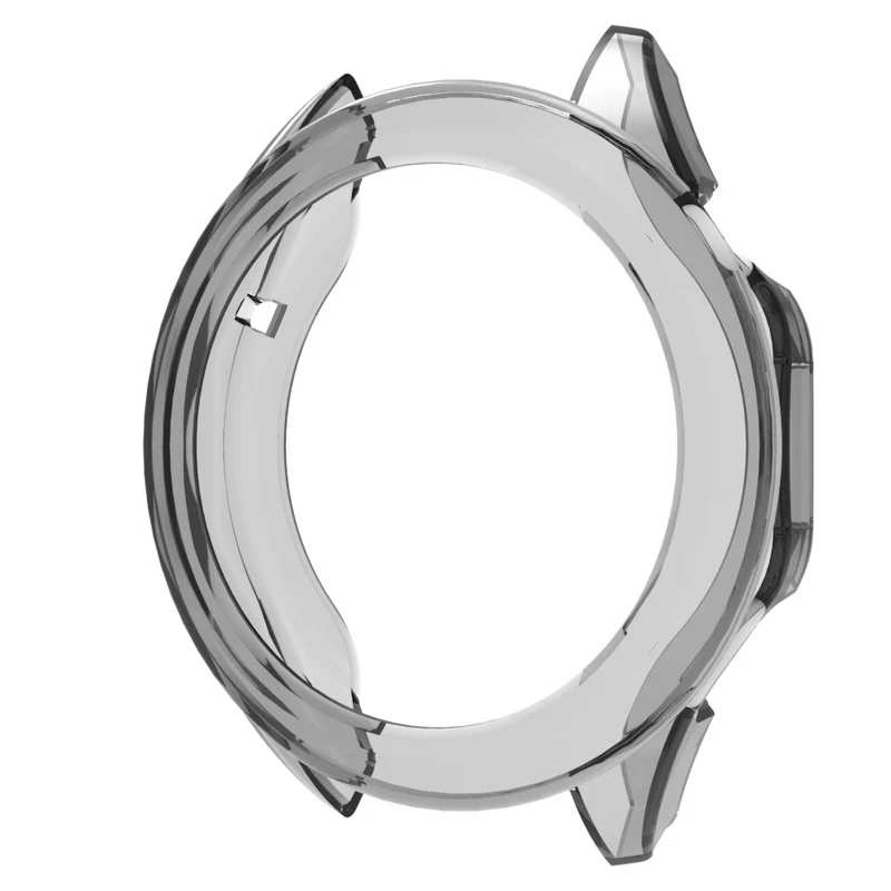 Huawei Watch GT 4 46mm Protective Frame Flexible Hollow Out Anti-drop Watch Case - Transparent Orange