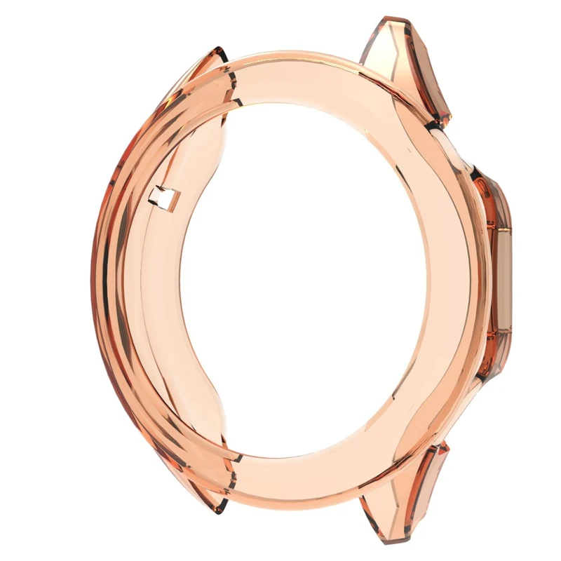 Huawei Watch GT 4 46mm Protective Frame Flexible Hollow Out Anti-drop Watch Case - Transparent Orange