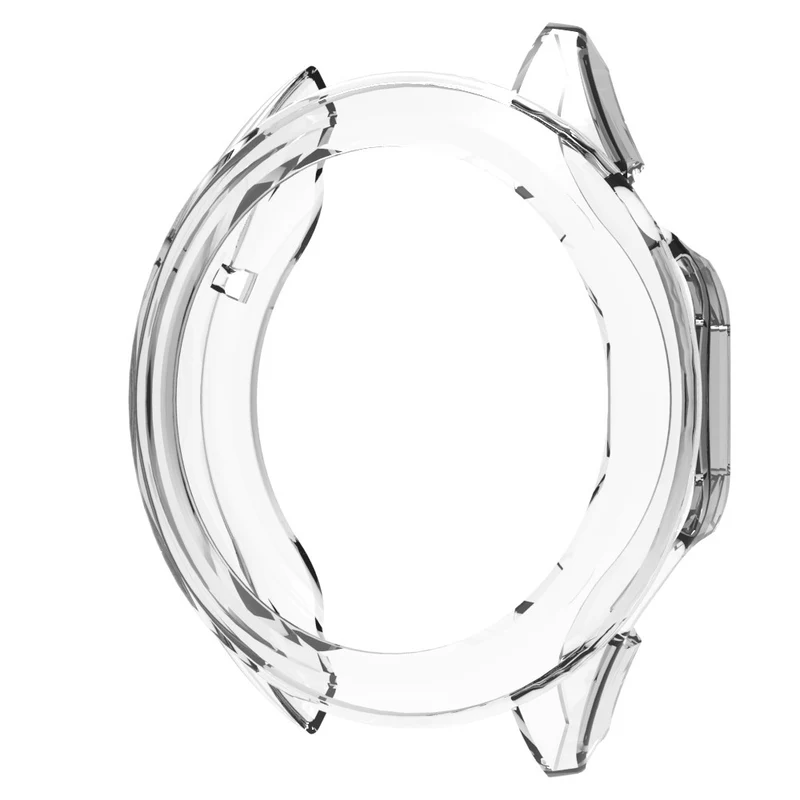 Huawei Watch GT 4 46mm Protective Frame Flexible Hollow Out Anti-drop Watch Case - Transparent Orange